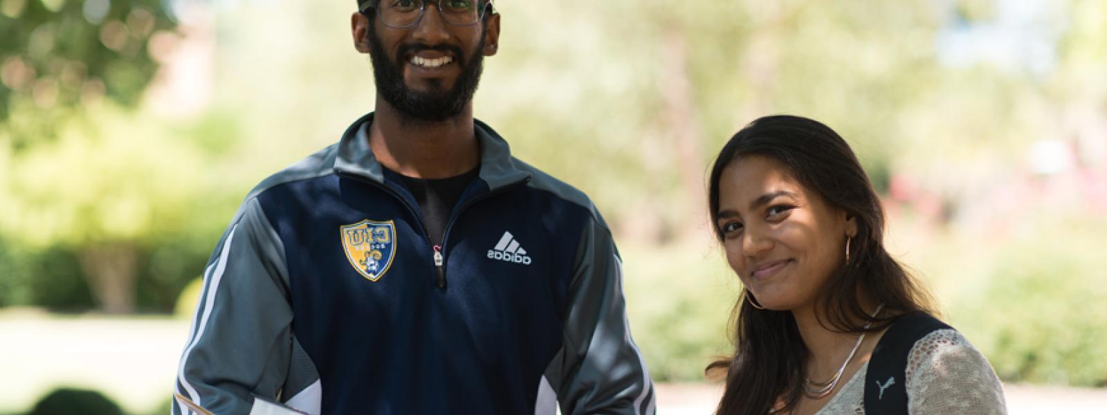 Female and male international students at Columbia International University