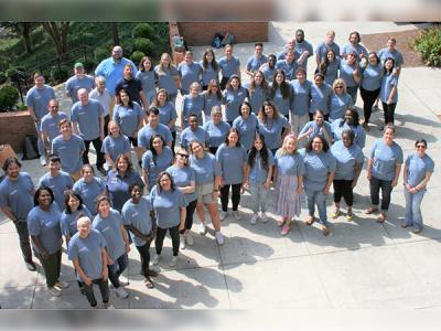 Clinical Counseling students pose during a class break.